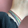 Billede af By Pind tennisarmbånd sølv rhodineret "Rainbow" farvede zirkoniasten 