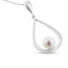 Billede af By Pind halskæde sølv vedhæng dråbeformet med perle