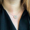 Billede af By Pind halskæde sølv rhodineret "Colorful world" farvede zirkoniasten